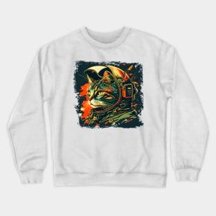 I'm Cat Astronaut, Funny Cat Floating Around The Planets Crewneck Sweatshirt